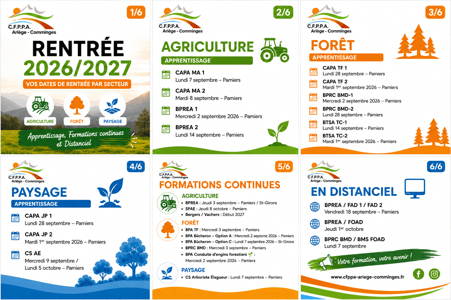 Rentrée 2026-2027